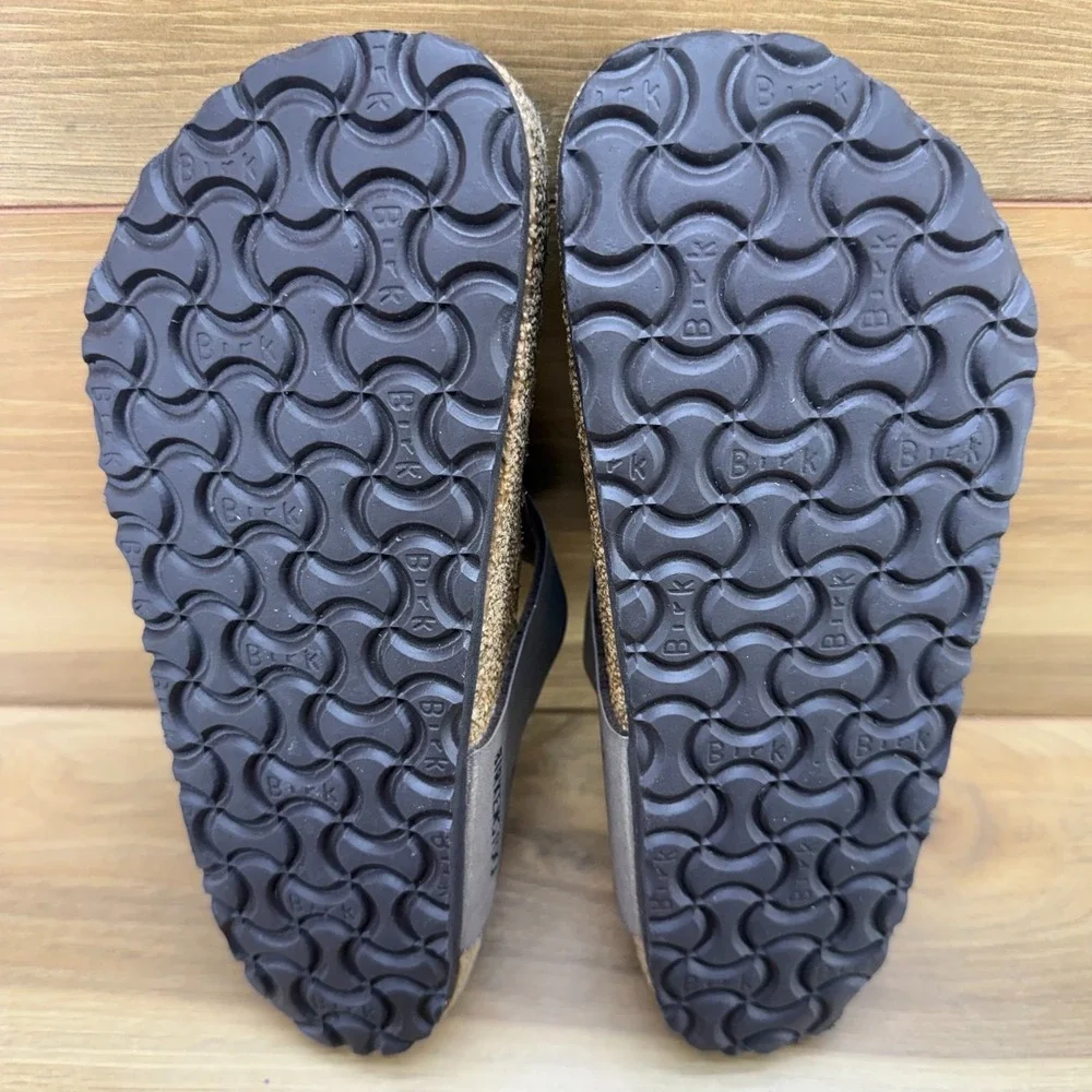 Birkenstock Gizeh Sandals Womens 7 W EU 38 Brown Birko Thong Travel Vacation